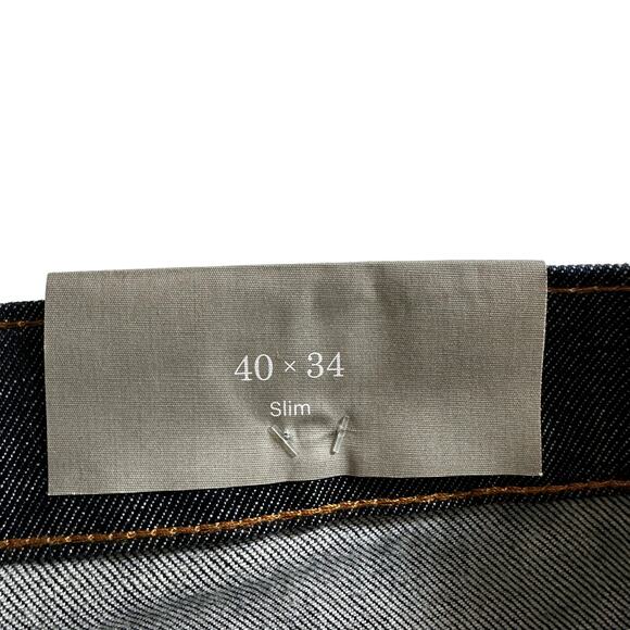 NWT Everlane Men's Slim Jeans Denim Dark Wash 40x34 Minimalist Classic Casual - Picture 9 of 11